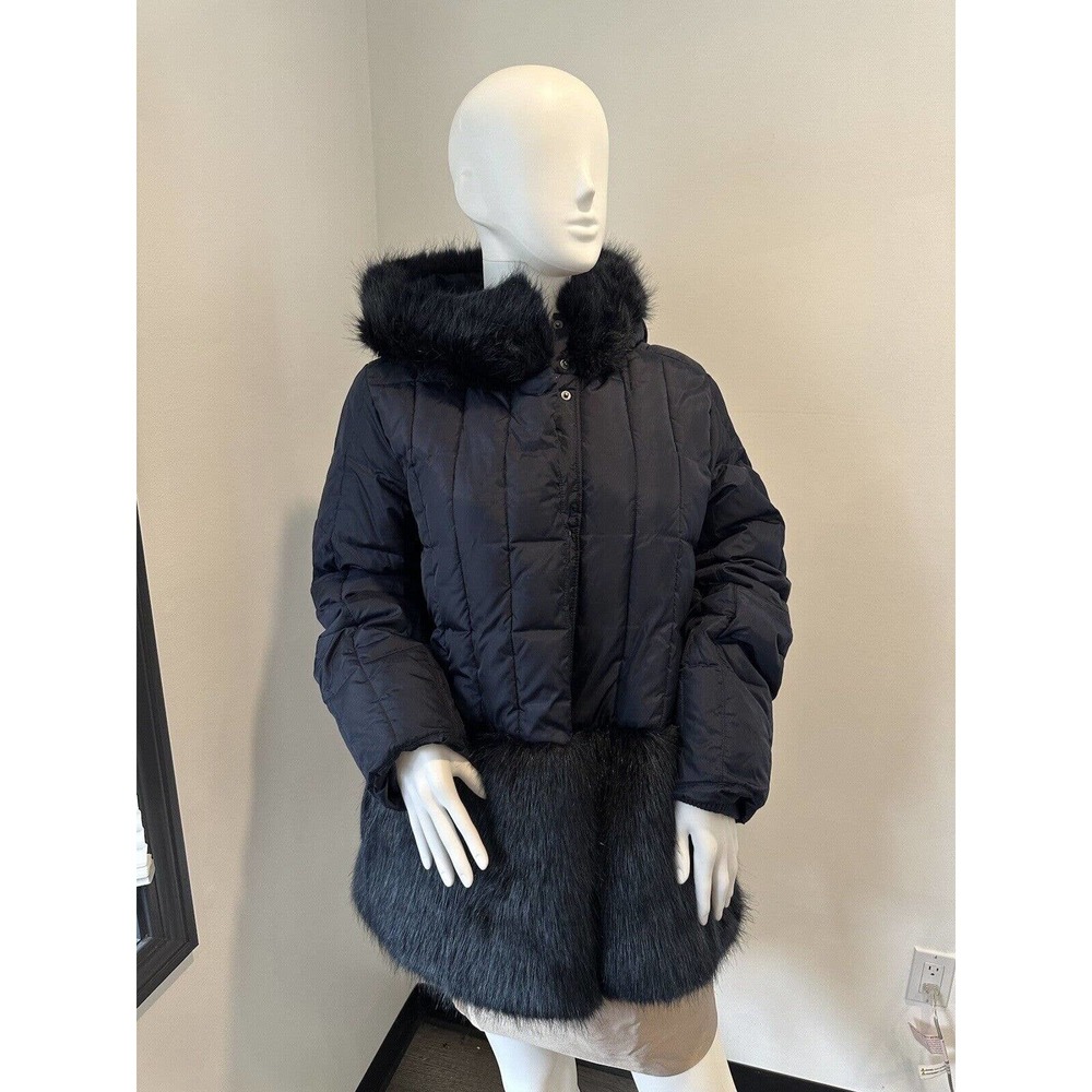 Crewcuts Girls Coat Blue Primaloft Puffer Faux Fur Jacket - Size 16 Orig.$239 - Picture 13 of 13